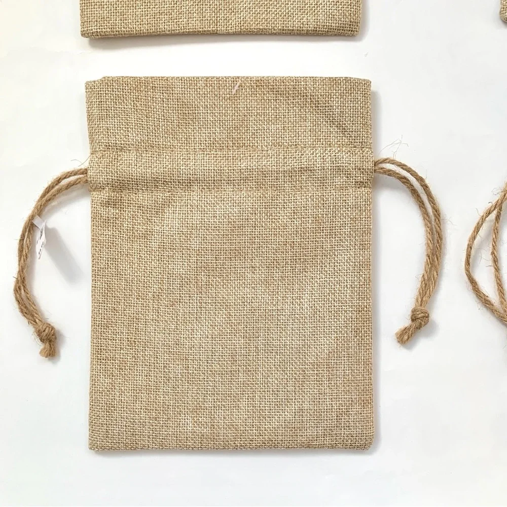 Pier 1 Easter eggs appliques burlap gift bags set of 4